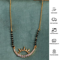 Thumbnail for Gold Plated Sunrise American Diamond Mangalsutra - Abdesignsjewellery
