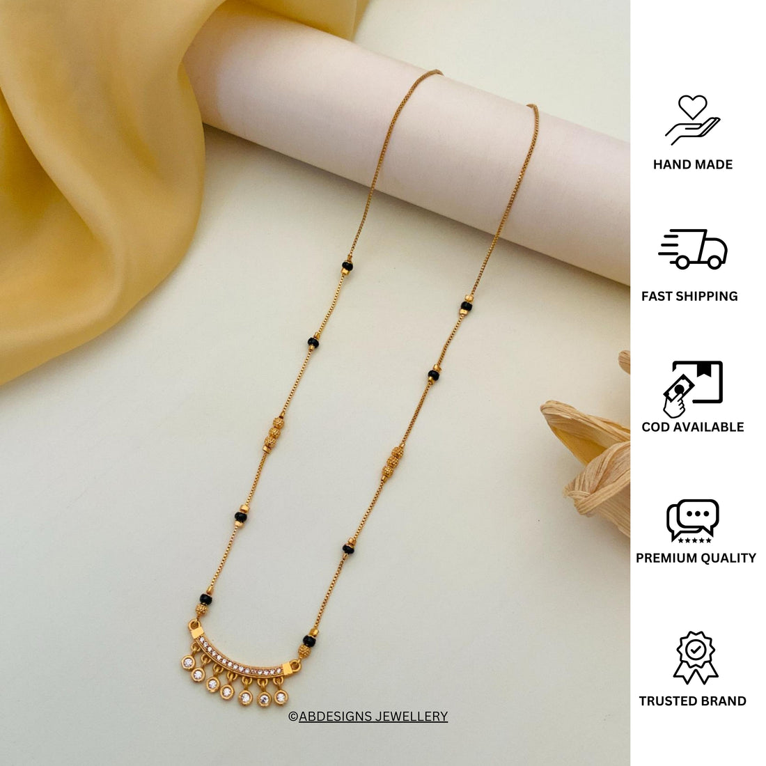 High Quality Fancy Gold Plated Mangalsutra
