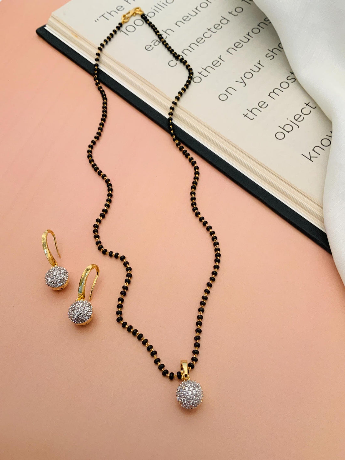 Gold Plated American Diamond Mangalsutra