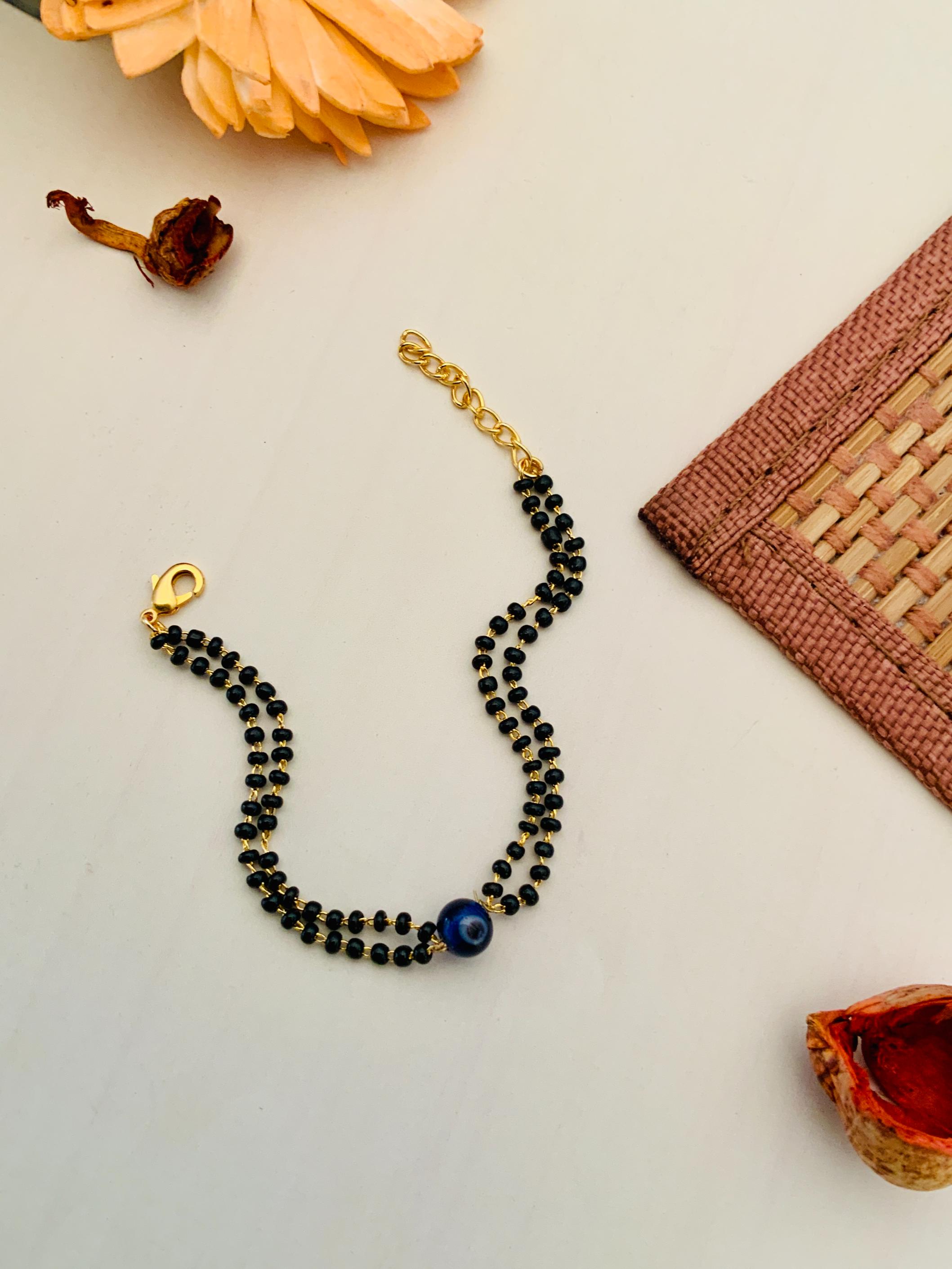 Glorious Evil Eye Mangalsutra Bracelet - Abdesignsjewellery