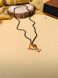 Thumbnail for Finely Crafted Gold Plated Pachi Kundan Pearl Drop Mangalsutra - Abdesignsjewellery