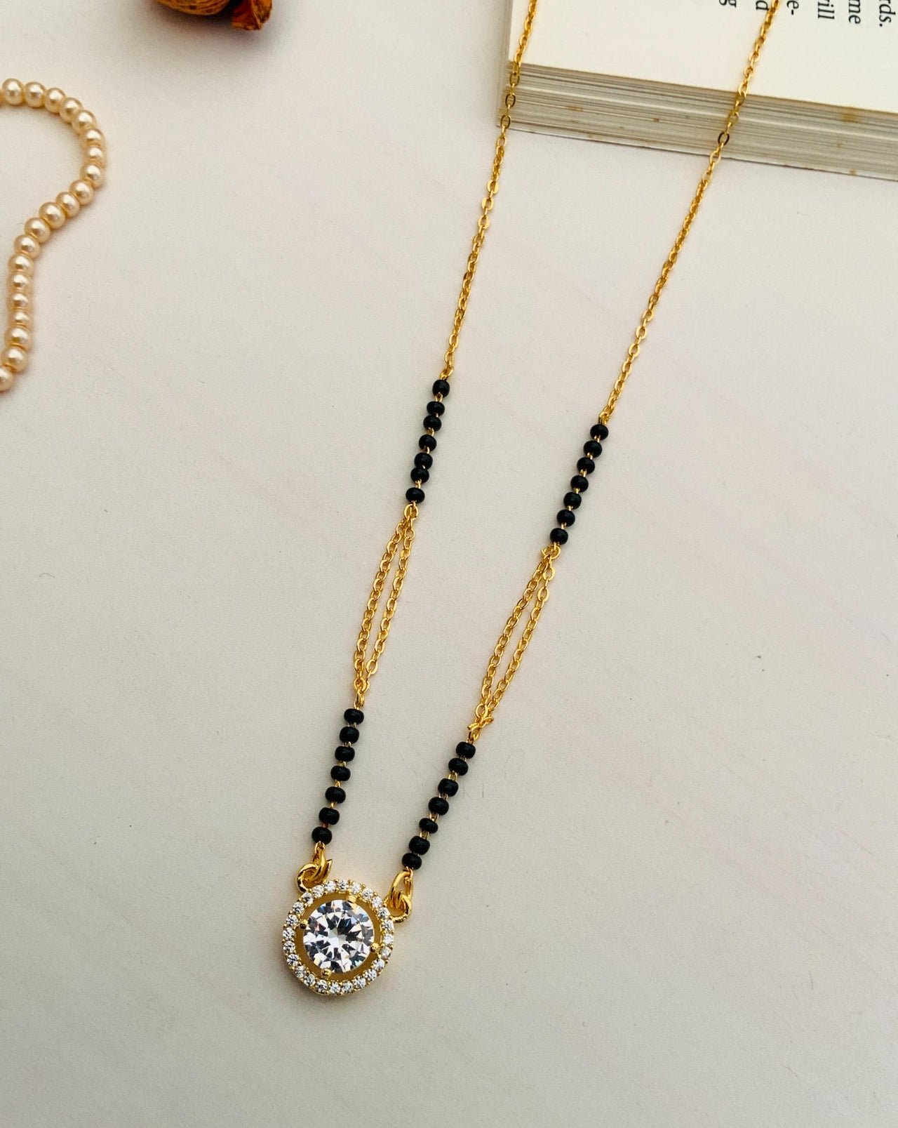 Delicate High Quality Gold Plated Mangalsutra - Abdesignsjewellery