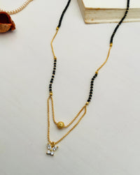 Thumbnail for Minmal High Quality Gold Plated Butterfly Mangalsutra - Abdesignsjewellery