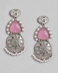 Thumbnail for Stunning Baby Pink German Silver Earrings