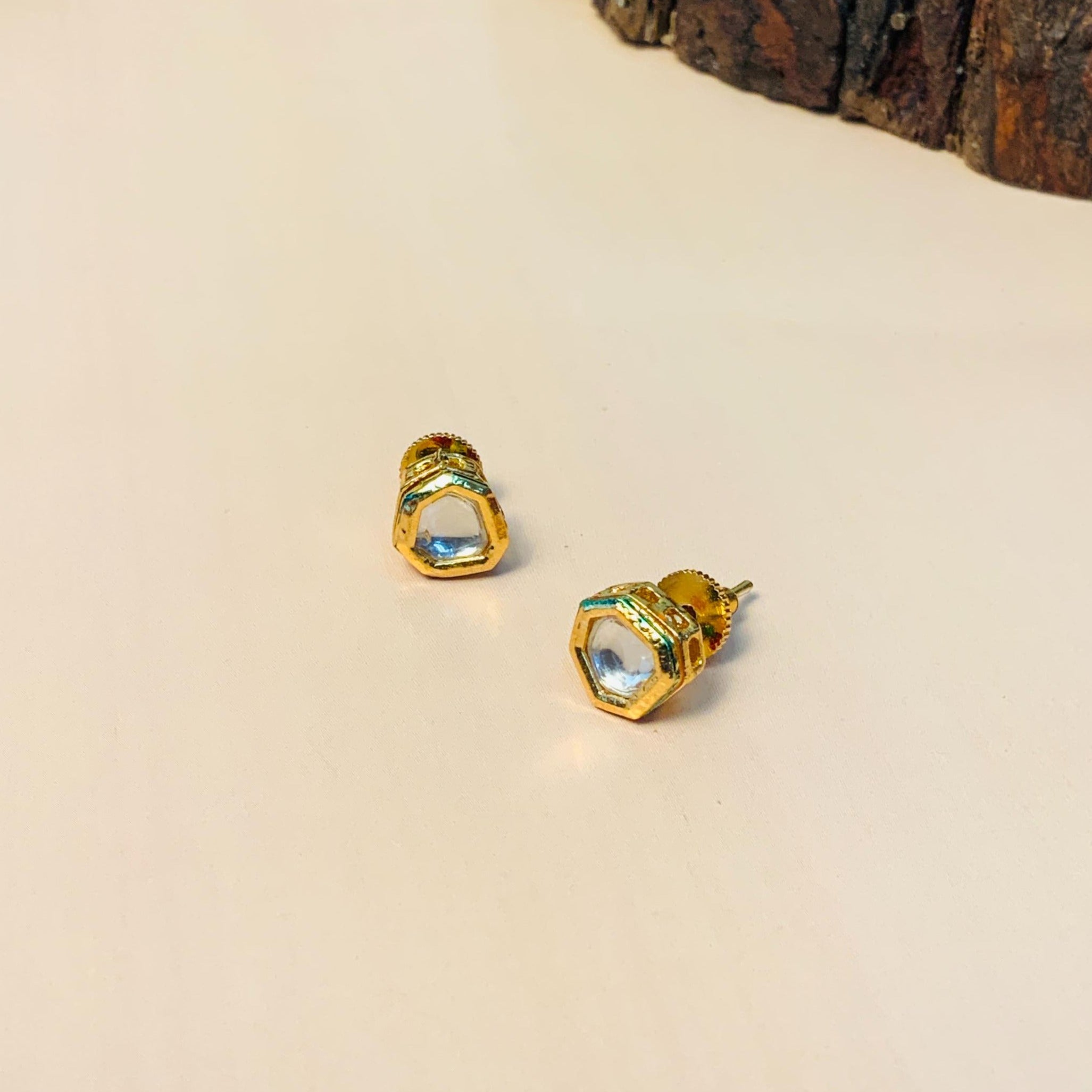 Mesmerising Hexagon Polki Chocker Necklace