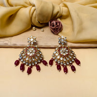 Thumbnail for Traditional Gold Plated Kundan Earring