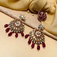 Thumbnail for Traditional Gold Plated Kundan Earring