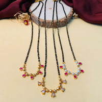 Thumbnail for Dazzling Gold Plated Pearl Drop Mangalsutra - Abdesignsjewellery
