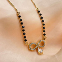 Thumbnail for Set of 5 Gold Plated American Diamond Mangalsutra Combo
