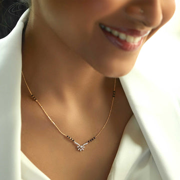 Autograph Morden Gold Diamond Mangalsutra - Abdesignsjewellery