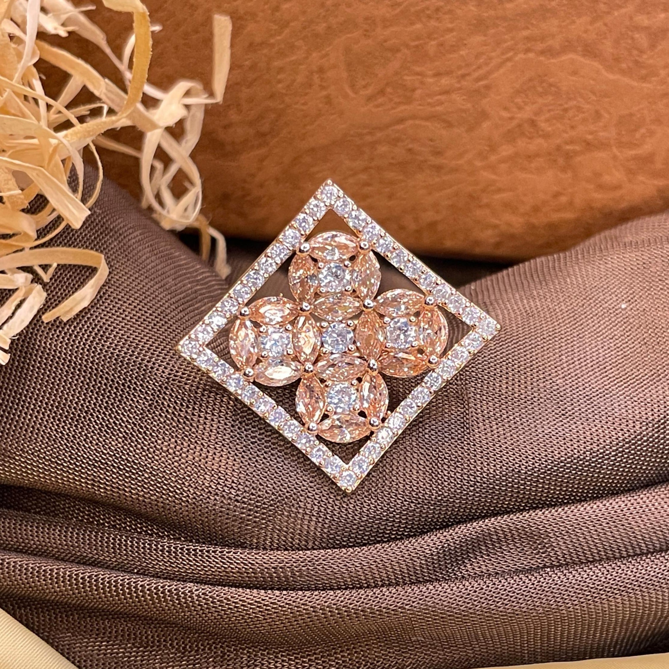 Lovely Square Diamond Ring