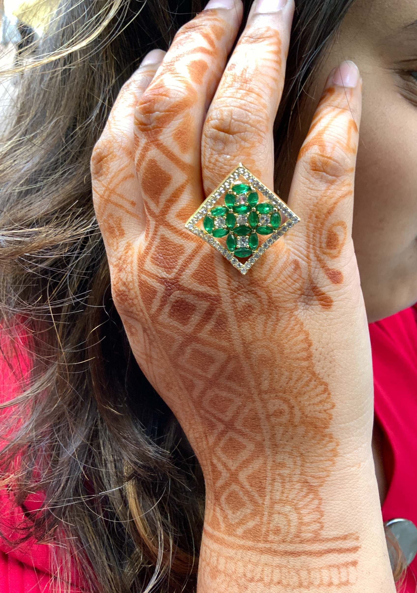 Lovely Square Diamond Ring