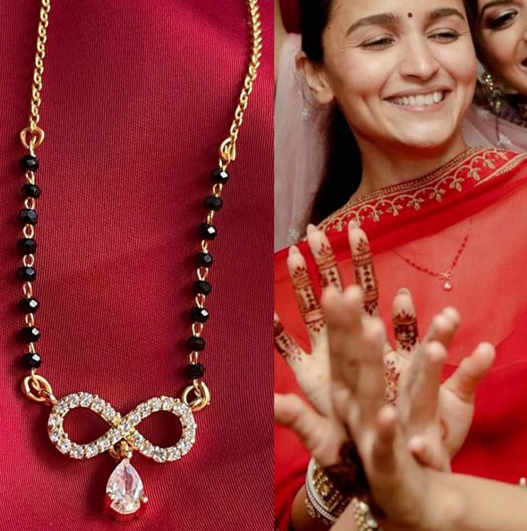 Alia Bhatt Wedding Inspired Infinity Mangalsutra - Abdesignsjewellery