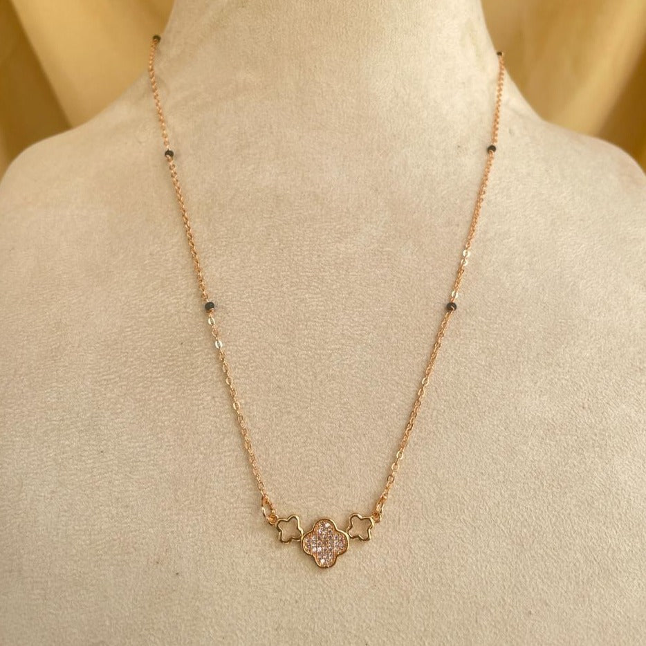 Rose Gold American Diamond Mangalsutra