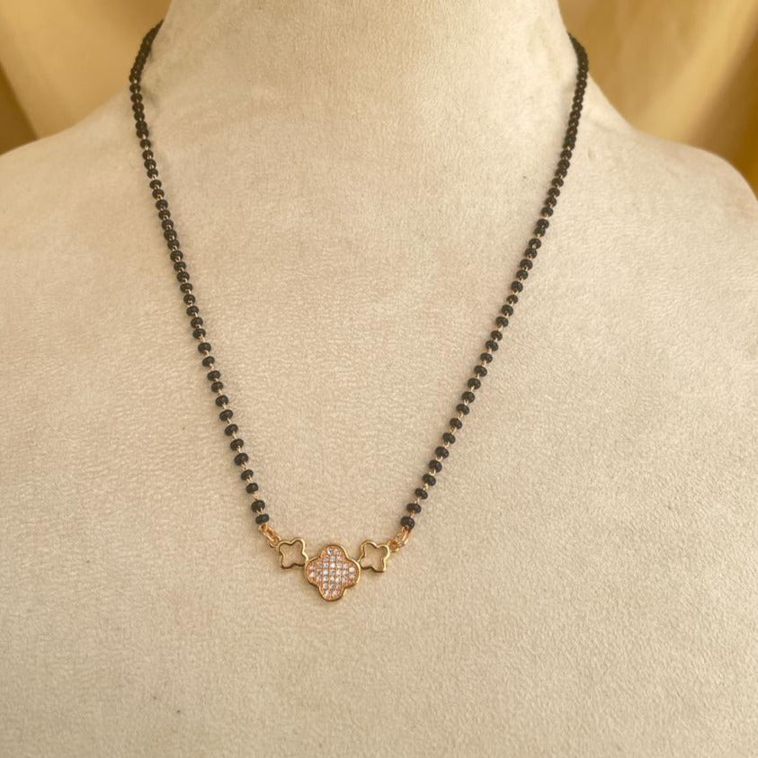 Rose Gold American Diamond Mangalsutra