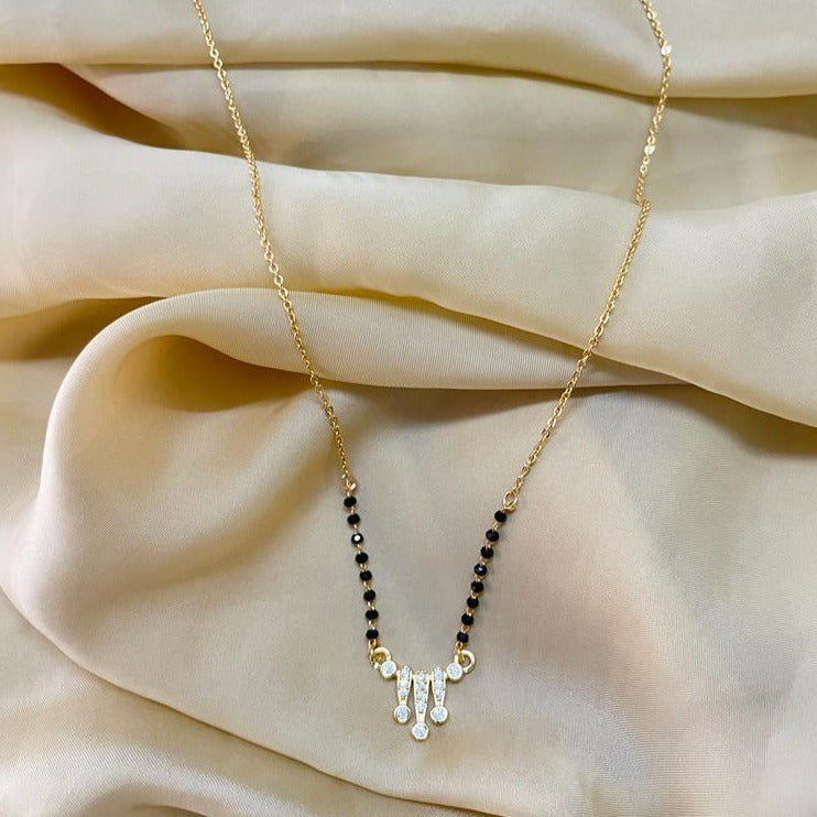 Twinkling Beautiful American Diamond Mangalsutra