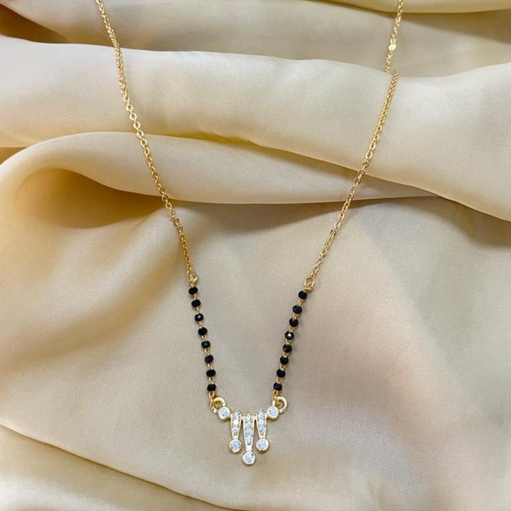 Twinkling Beautiful American Diamond Mangalsutra