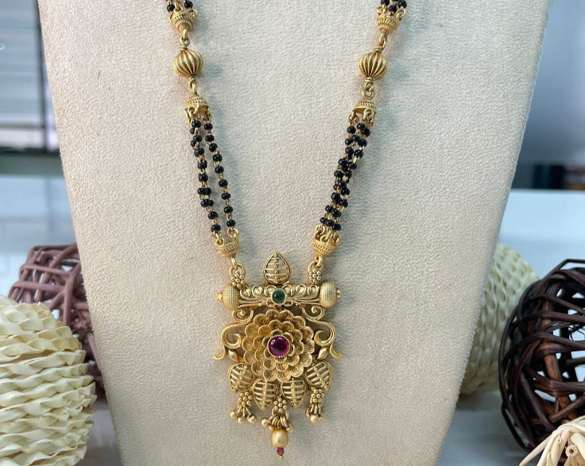 Classic Antique Long Mangalsutra - Abdesignsjewellery