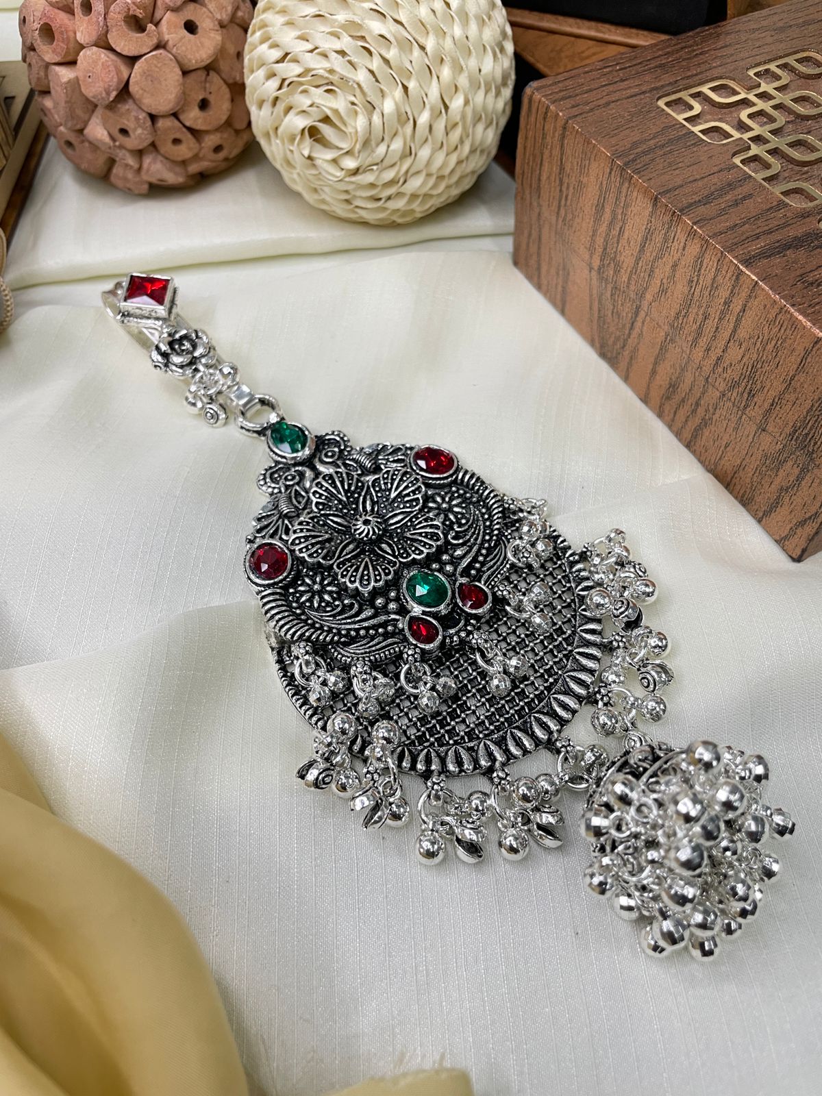 Floral Silver Trending Juda Pin - Abdesignsjewellery