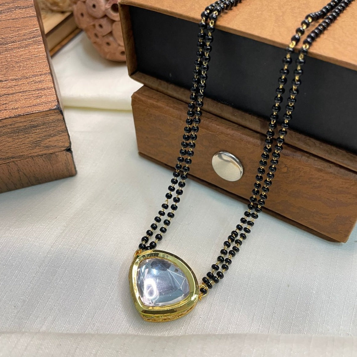 Traditional Unique Polki Mangalsutra