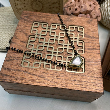 Traditional Rhombus Polki Mangalsutra