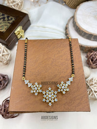 Thumbnail for Rupali Ganguly Inspired From Anupamaa Gold Plated Diamond Flower Mangalsutra