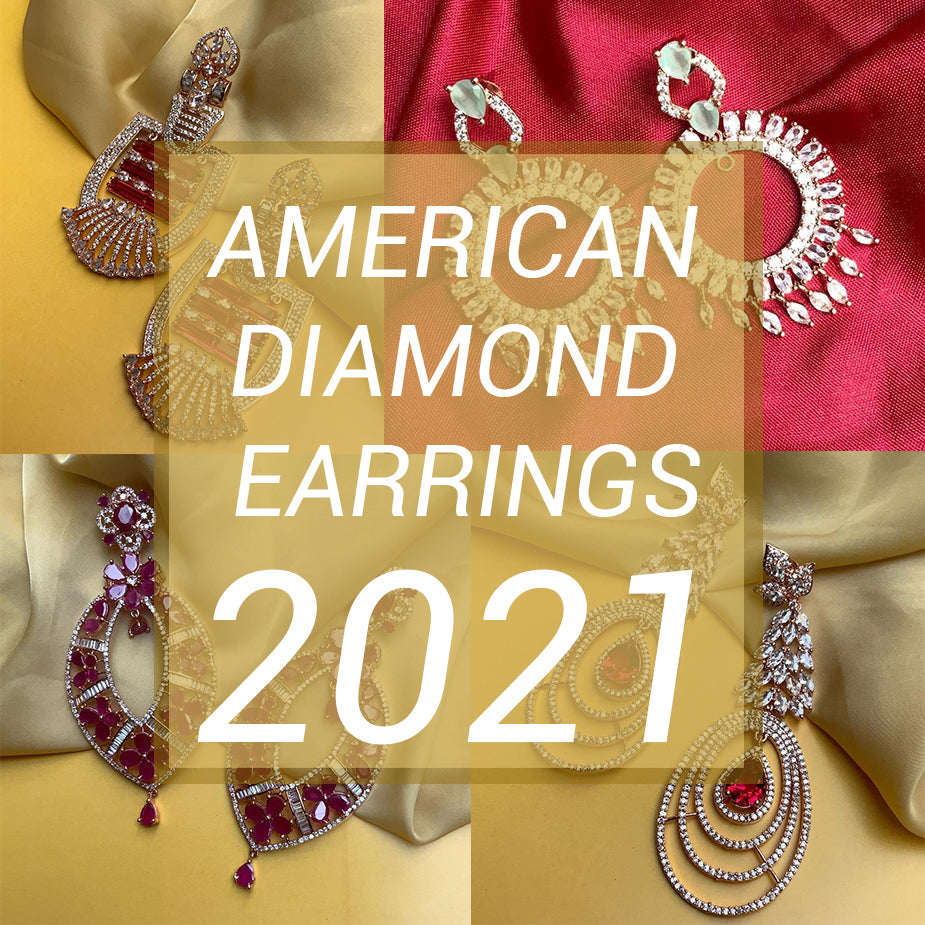 Sale Discounted Diamond Jhumkis | Simple American Diamond Earrings 2021-2022