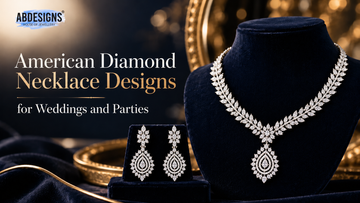 American Diamond Necklace Designs for Weddings and Parties