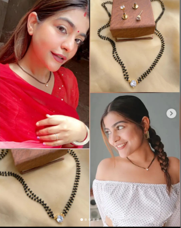 Dailywear Simple Diamond Mangalsutra