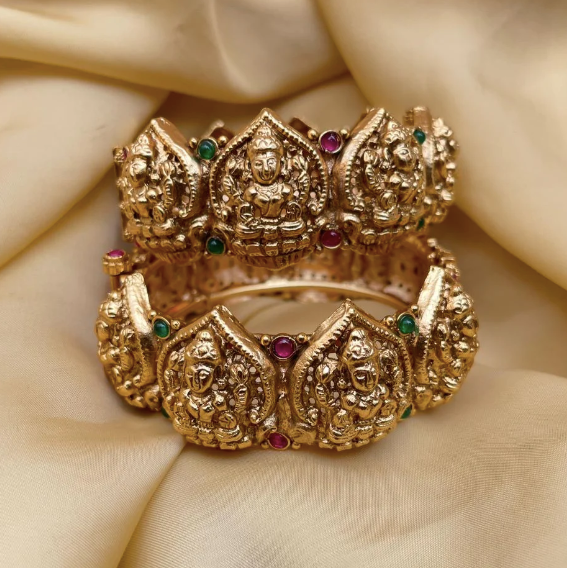 South Indian Temple Gold Plated Bangles 2022