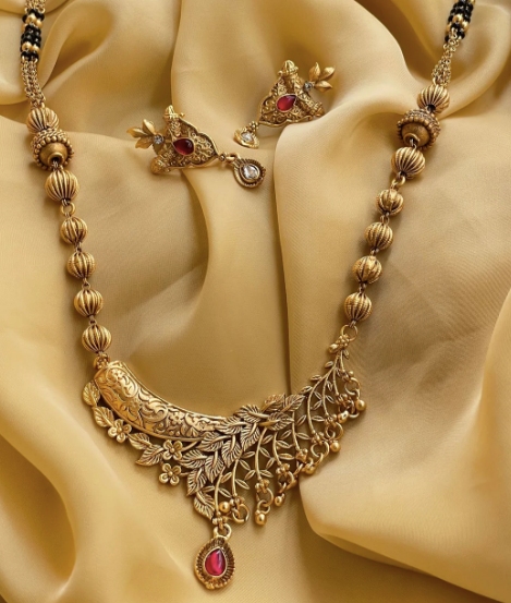 Latest Antique Long Mangalsutra Collection-2022