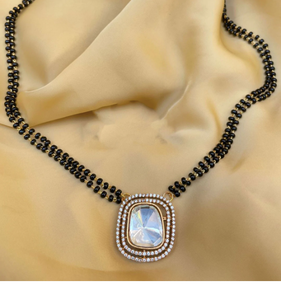 Fancy Gold Polki Mangalsutra Collection 2022