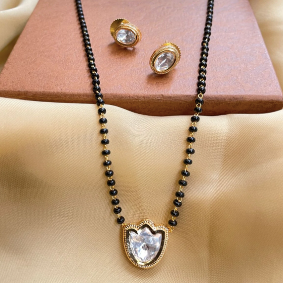 Marquise Gold Polki Diamond Mangalsutra – Abdesigns