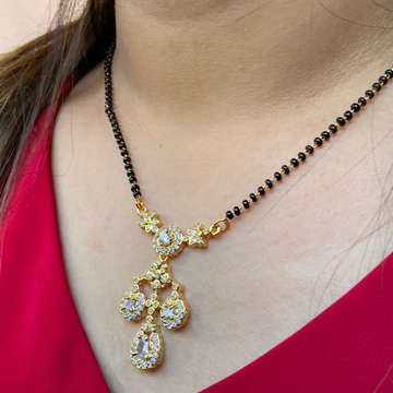 Simple Black Bead Mangalsutra Chain | Abdesigns