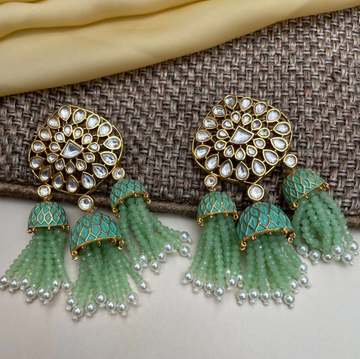 Green Pista Hoop Earings and Jumkas Collections | Abdesigns