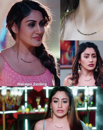 Bollywood TV Serial Stars Gold Diamond Mangalsutra Designs | Abdesigns