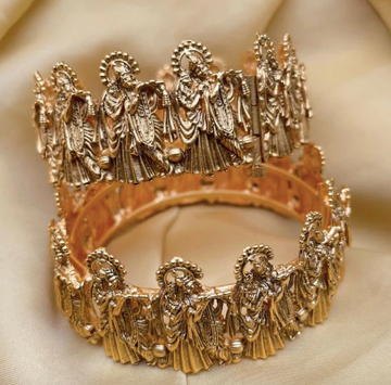 Gold Imitation Krishna Design Bangles | Abdesigns