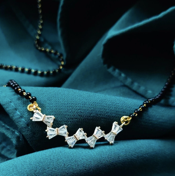 Gold Plated Arranged Marriage Mangalsutra Designs