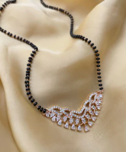 Gold Plated Mangalya Zircon Mangalsutra | Abdesigns