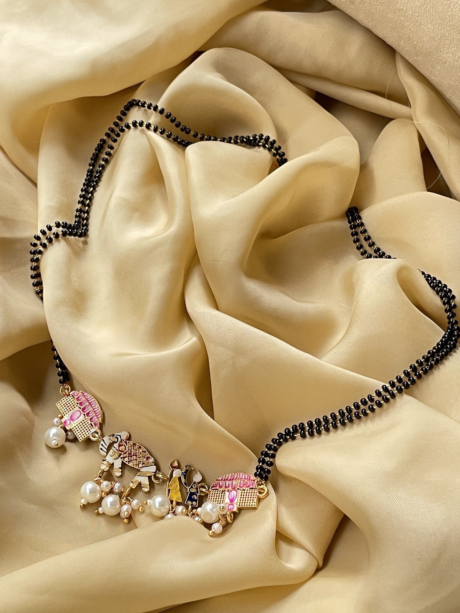 Meenakari Handpaint Doli Barat Bridal Mangalsutra