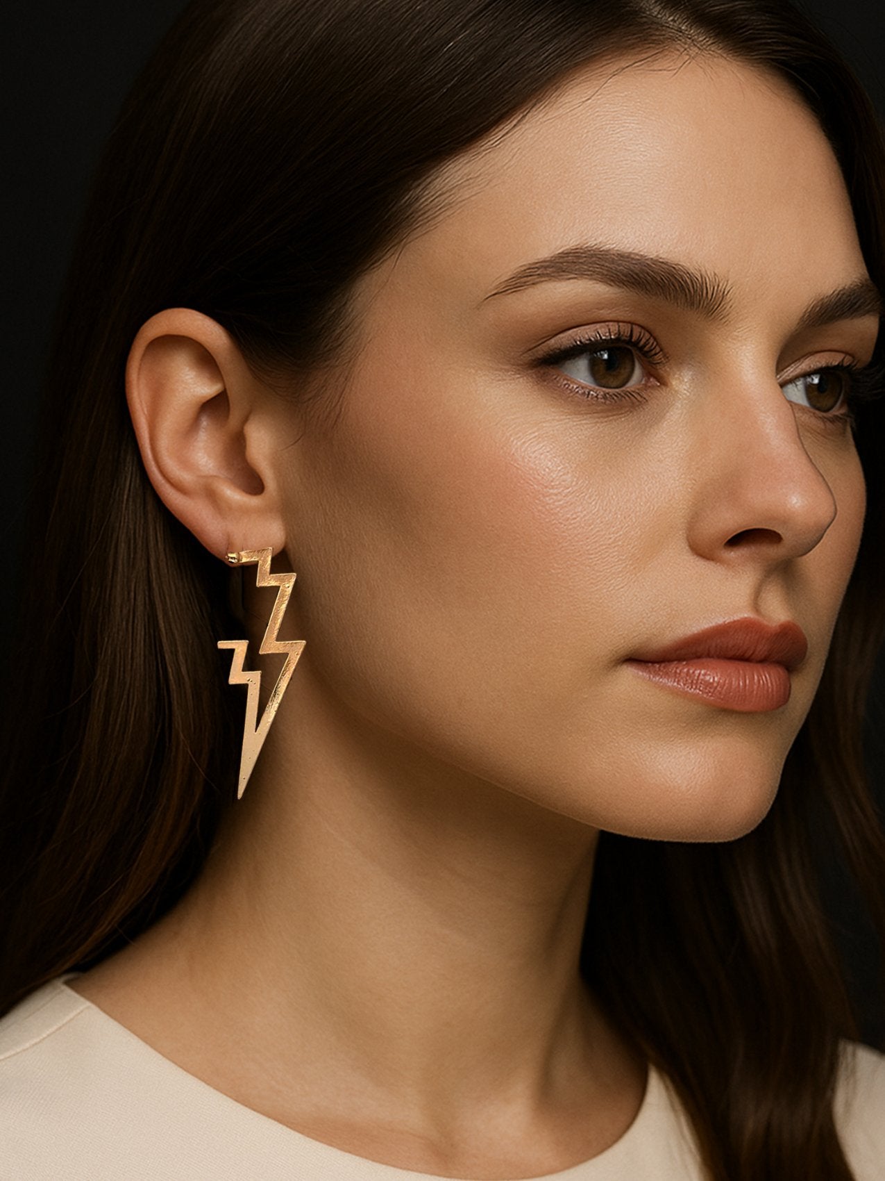 Abdesigns Gold Plated Western Dangler Earrings