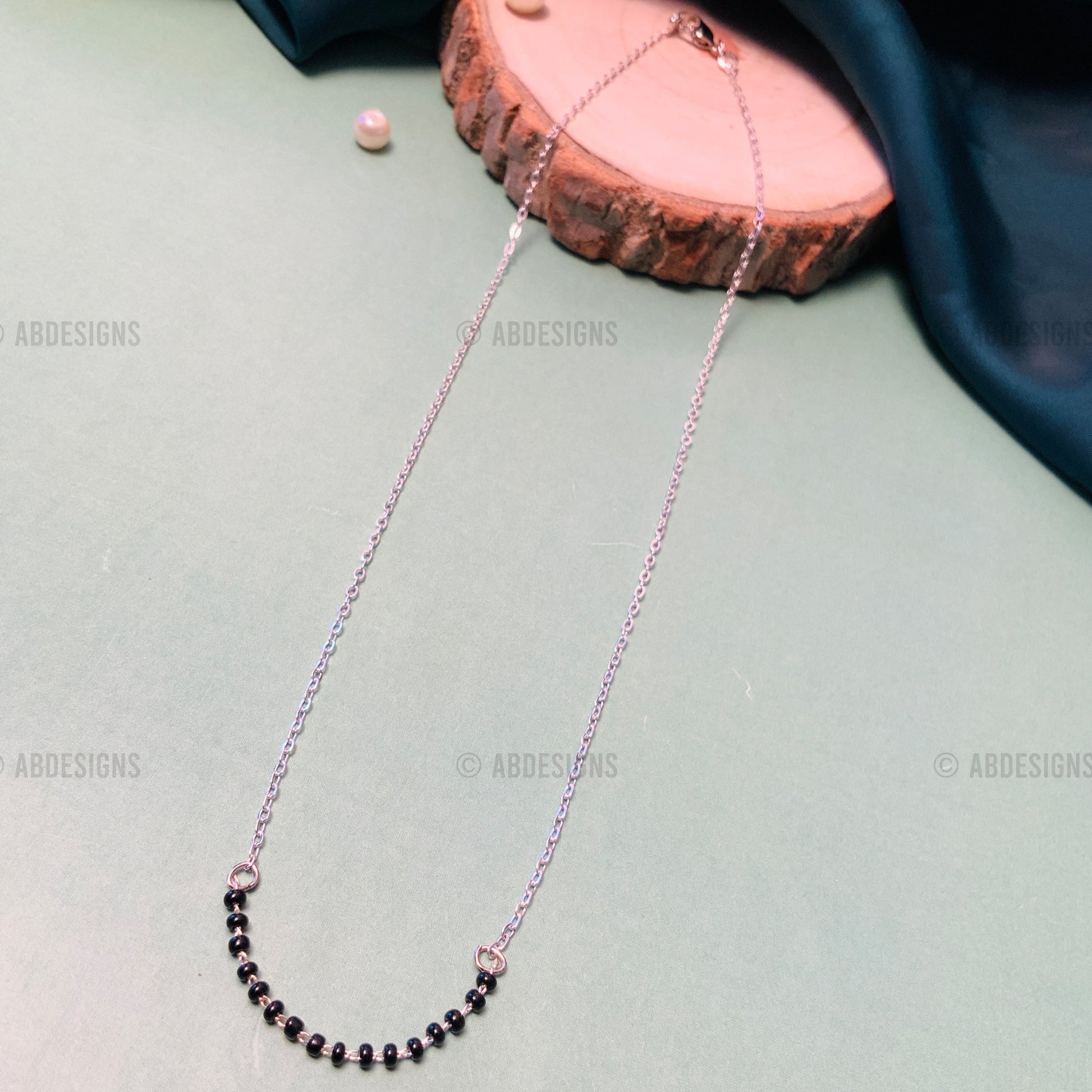 Charming Silver Plated Mangalsutra - Abdesignsjewellery