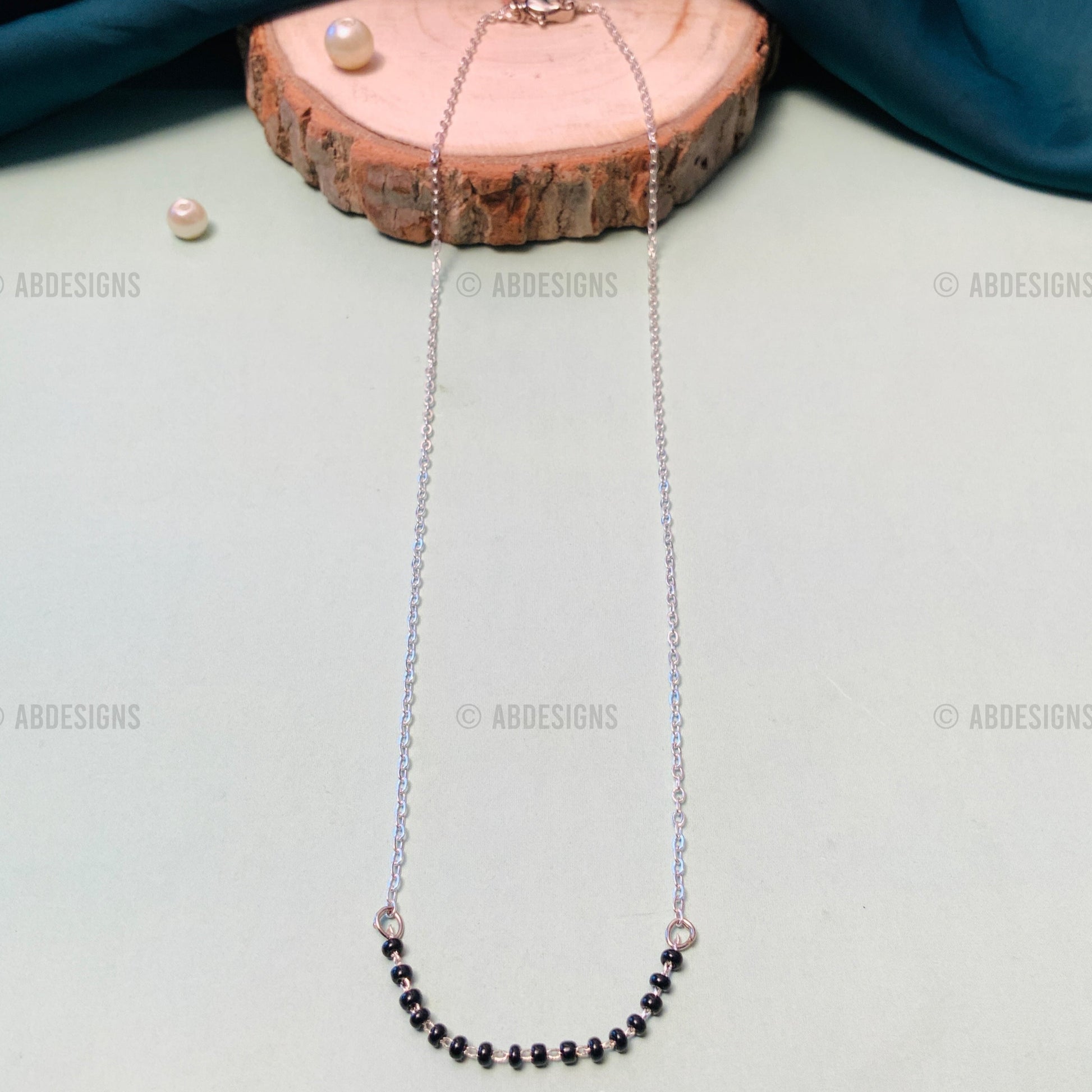 Charming Silver Plated Mangalsutra - Abdesignsjewellery