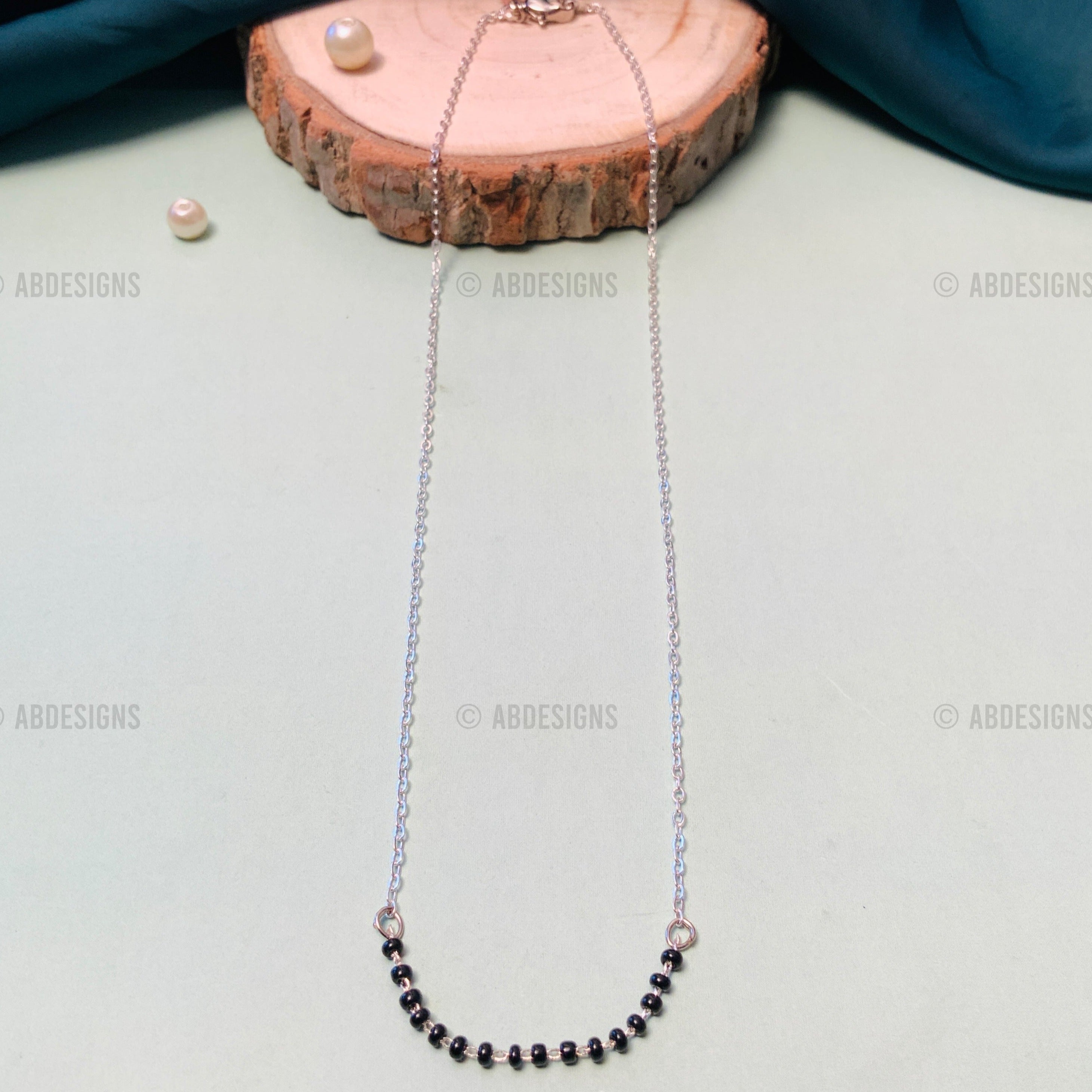 Charming Silver Plated Mangalsutra - Abdesignsjewellery