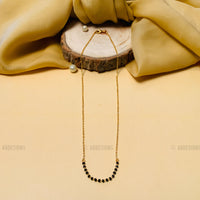 Thumbnail for Contemporary Gold Blackbead Mangalsutra