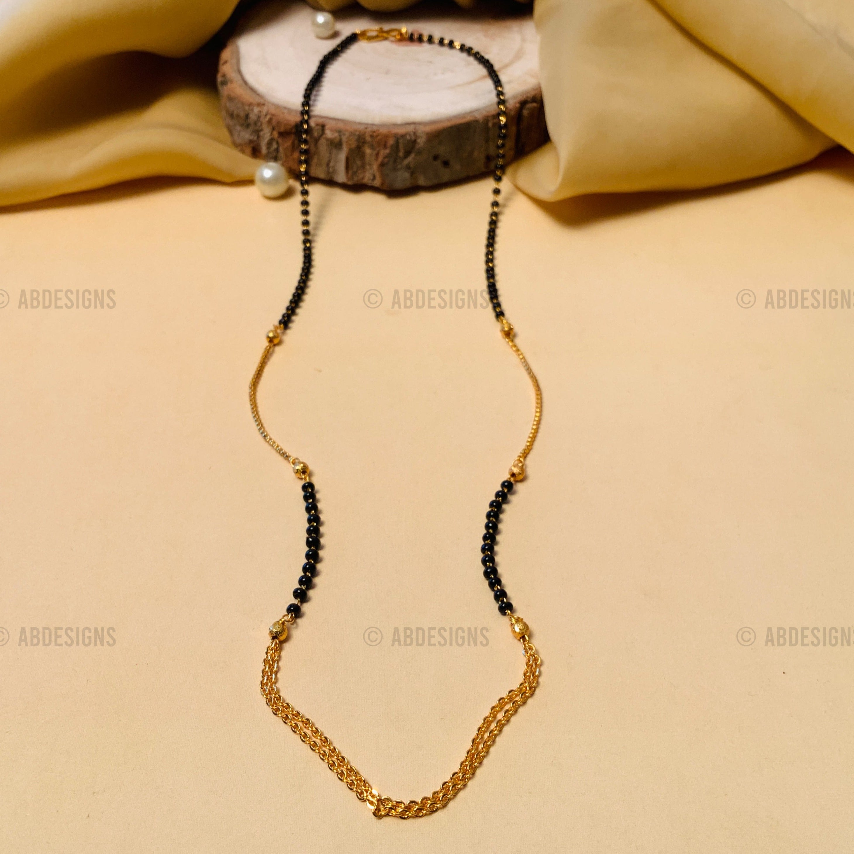 Gold Plated Dual Designer Mangalsutra - Abdesignsjewellery