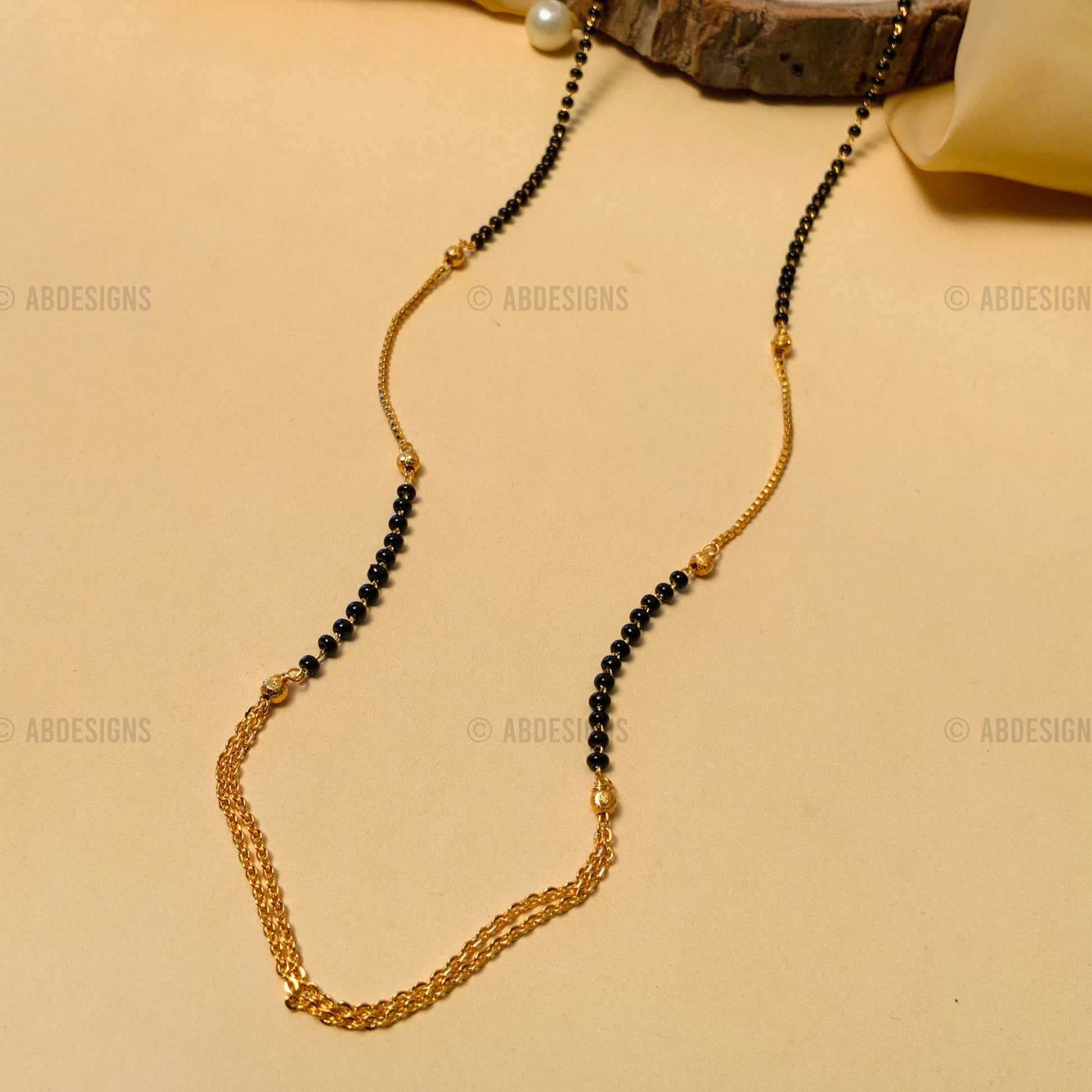 Gold Plated Dual Designer Mangalsutra - Abdesignsjewellery