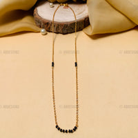 Thumbnail for Trendy Gold Plated Blackbead Chain