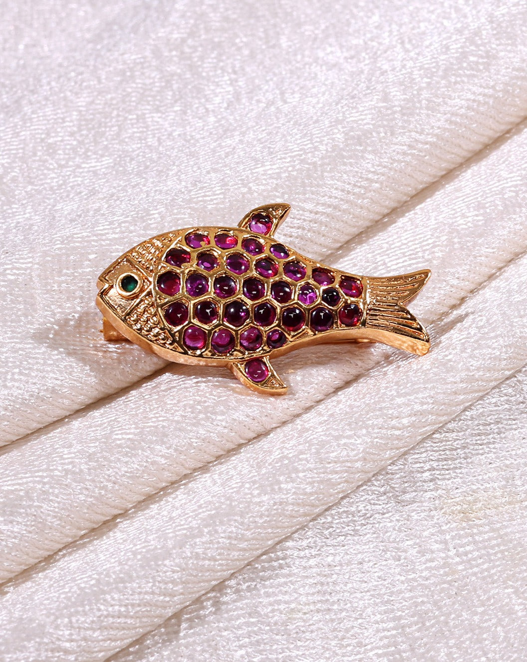 Gold Plated Saree Pin 