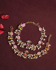 Doli Baarat Bridal HandPaint Gold Plated Anklet
